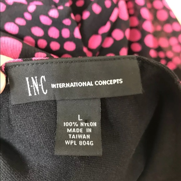 INC International Concepts Swirl Polka Dot Dress - Picture 2 of 2